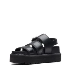 Clarks Orianna Over Black Leather -Clarks Shoes Store 26171506 W 4