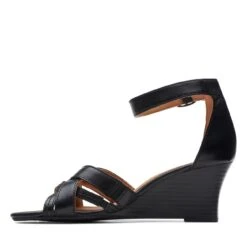 Clarks Cielo Charm Black Leather -Clarks Shoes Store 26171524 W 5