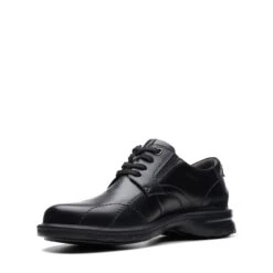 Clarks Gessler Lace Black Leather -Clarks Shoes Store 26171539 W 4