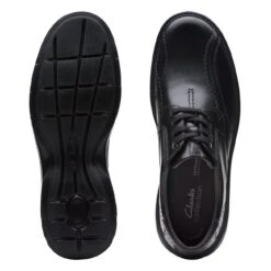 Clarks Gessler Lace Black Leather -Clarks Shoes Store 26171539 W 7