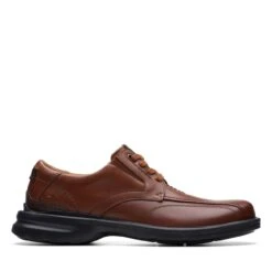 Clarks Gessler Lace Dark Tan Leather