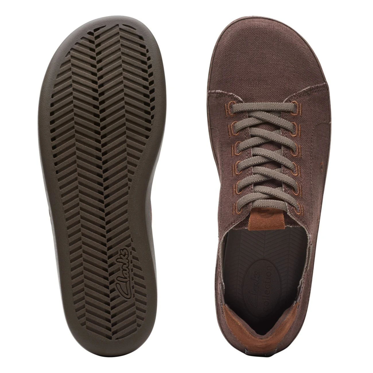 Clarks Higley Lace Brown Canvas 9 Clarks Higley Lace Brown Canvas - Image 7