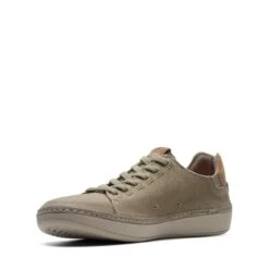 Clarks Higley Lace Olive Canvas 12 Clarks Higley Lace Olive Canvas -Clarks Shoes Store 26171546 W 4