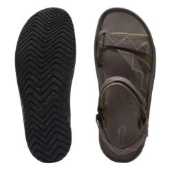 Clarks Wesley Trail Brown Combi -Clarks Shoes Store 26171722 W 7