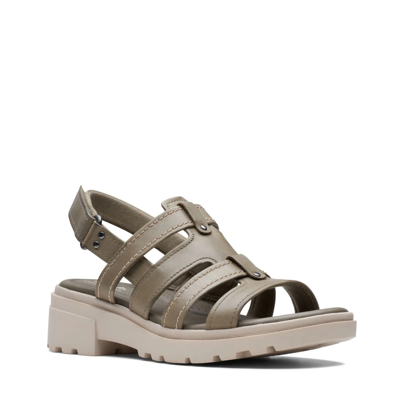 Clarks Coast Shine Olive Leather 4 Clarks Coast Shine Olive Leather - Image 2