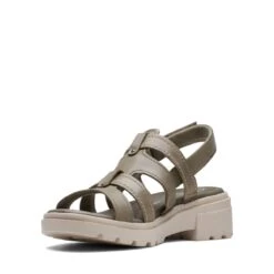 Clarks Coast Shine Olive Leather 12 Clarks Coast Shine Olive Leather -Clarks Shoes Store 26171726 W 4