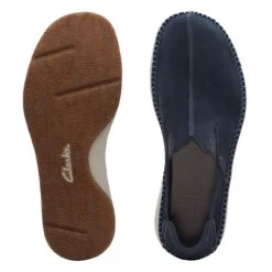 Clarks Gorsky Step Navy Suede -Clarks Shoes Store 26171756 W 7