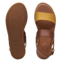 Clarks Karsea Strap Tan Combi -Clarks Shoes Store 26171873 W 7