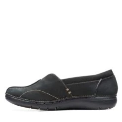 Clarks Un Loop Stride Black Nubuck -Clarks Shoes Store 26171927 W 5