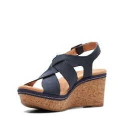 Clarks Elleri Rae Navy Nubuck -Clarks Shoes Store 26171961 W 4