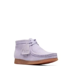 Clarks Wallabee Boot Older Lilac Suede -Clarks Shoes Store 26172036 W 2