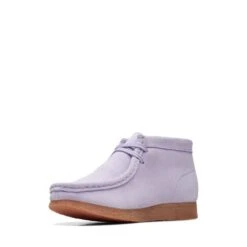 Clarks Wallabee Boot Older Lilac Suede -Clarks Shoes Store 26172036 W 4