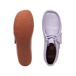 Clarks Wallabee Boot Older Lilac Suede -Clarks Shoes Store 26172036 W 7