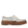 Clarks Torhill Bee Off White Leather