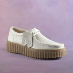 Clarks Torhill Bee Off White Leather -Clarks Shoes Store 26172085 W 17