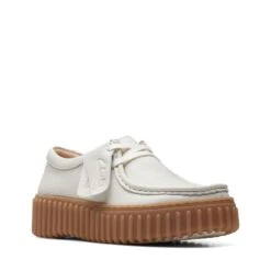Clarks Torhill Bee Off White Leather -Clarks Shoes Store 26172085 W 2