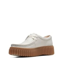 Clarks Torhill Bee Off White Leather -Clarks Shoes Store 26172085 W 4