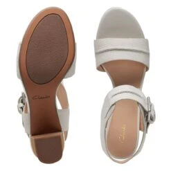 Clarks KarseaHi Seam Off White Combi -Clarks Shoes Store 26172361 W 7