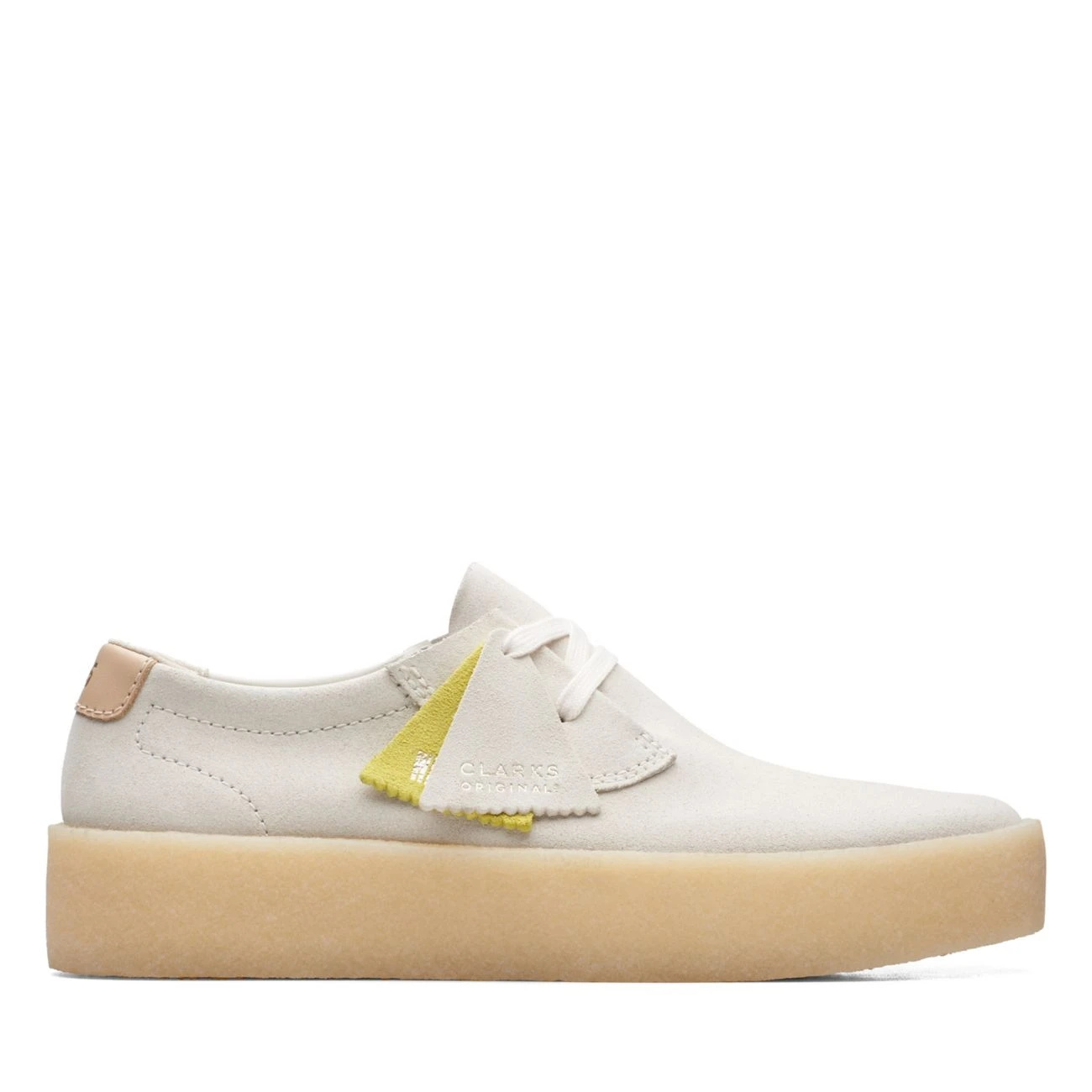Clarks Ashcott Cup Off White Suede 3 Clarks Ashcott Cup Off White Suede