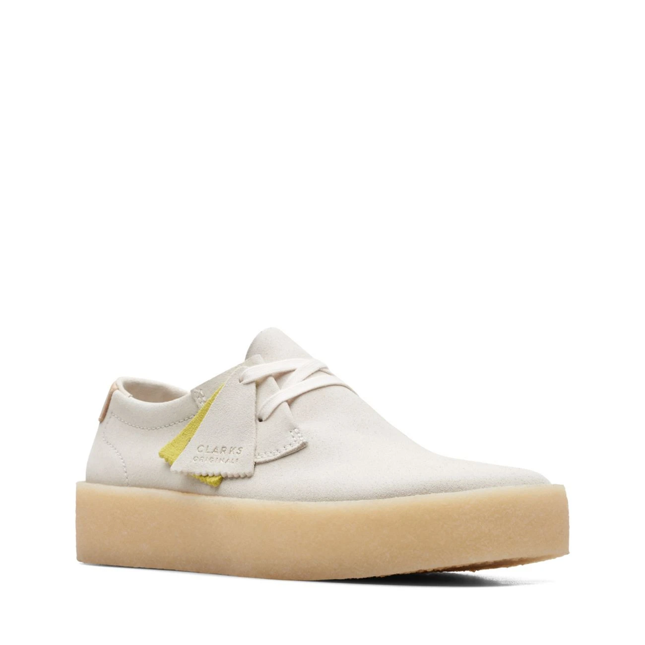 Clarks Ashcott Cup Off White Suede 4 Clarks Ashcott Cup Off White Suede - Image 2