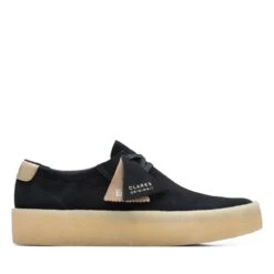 Clarks Ashcott Cup Black Suede