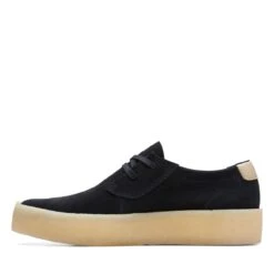 Clarks Ashcott Cup Black Suede -Clarks Shoes Store 26172526 W 5