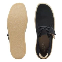 Clarks Ashcott Cup Black Suede -Clarks Shoes Store 26172526 W 7