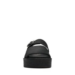 Clarks Crepe Slide Black Nubuck -Clarks Shoes Store 26172567 W 3