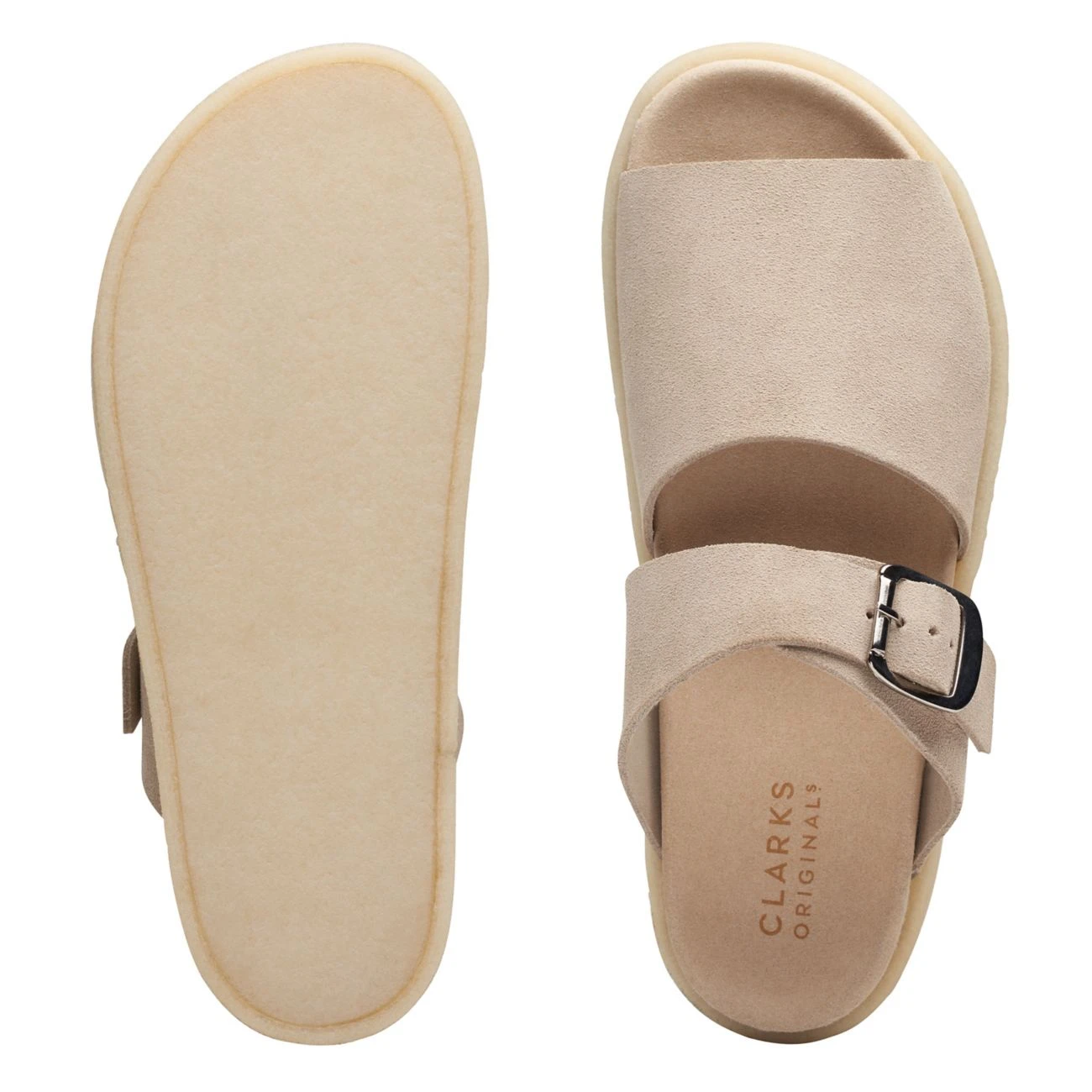 Clarks Crepe Slide Sand Suede 9 Clarks Crepe Slide Sand Suede - Image 7