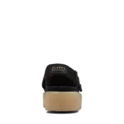 Clarks WallaCup Strap Black Suede -Clarks Shoes Store 26172569 W 6