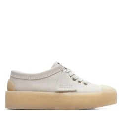 Clarks Tor Hoop Off White Suede