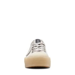 Clarks Tor Hoop Off White Suede -Clarks Shoes Store 26172600 W 3