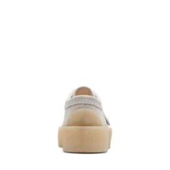 Clarks Tor Hoop Off White Suede -Clarks Shoes Store 26172600 W 6