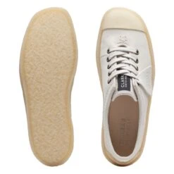 Clarks Tor Hoop Off White Suede -Clarks Shoes Store 26172600 W 7