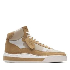 Clarks Craft Court Top Dark Sand Combi