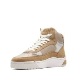 Clarks Craft Court Top Dark Sand Combi -Clarks Shoes Store 26172676 W 4