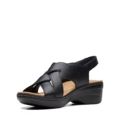 Clarks Merliah Echo Black Leather -Clarks Shoes Store 26172747 W 4