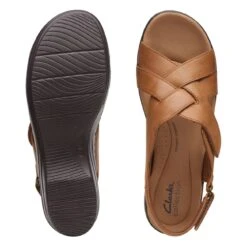 Clarks Merliah Echo Tan Leather -Clarks Shoes Store 26172748 W 7