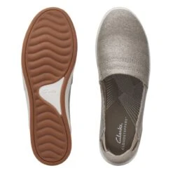 Clarks Breeze Step II Silver Metallic -Clarks Shoes Store 26172783 W 7