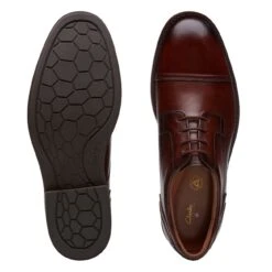 Clarks Un Hugh Cap Mahogany Leather 15 Clarks Un Hugh Cap Mahogany Leather -Clarks Shoes Store 26172837 W 7
