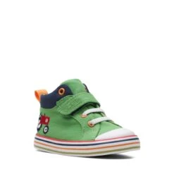 Clarks Foxing Tor Hi Toddler Green -Clarks Shoes Store 26173004 W 2
