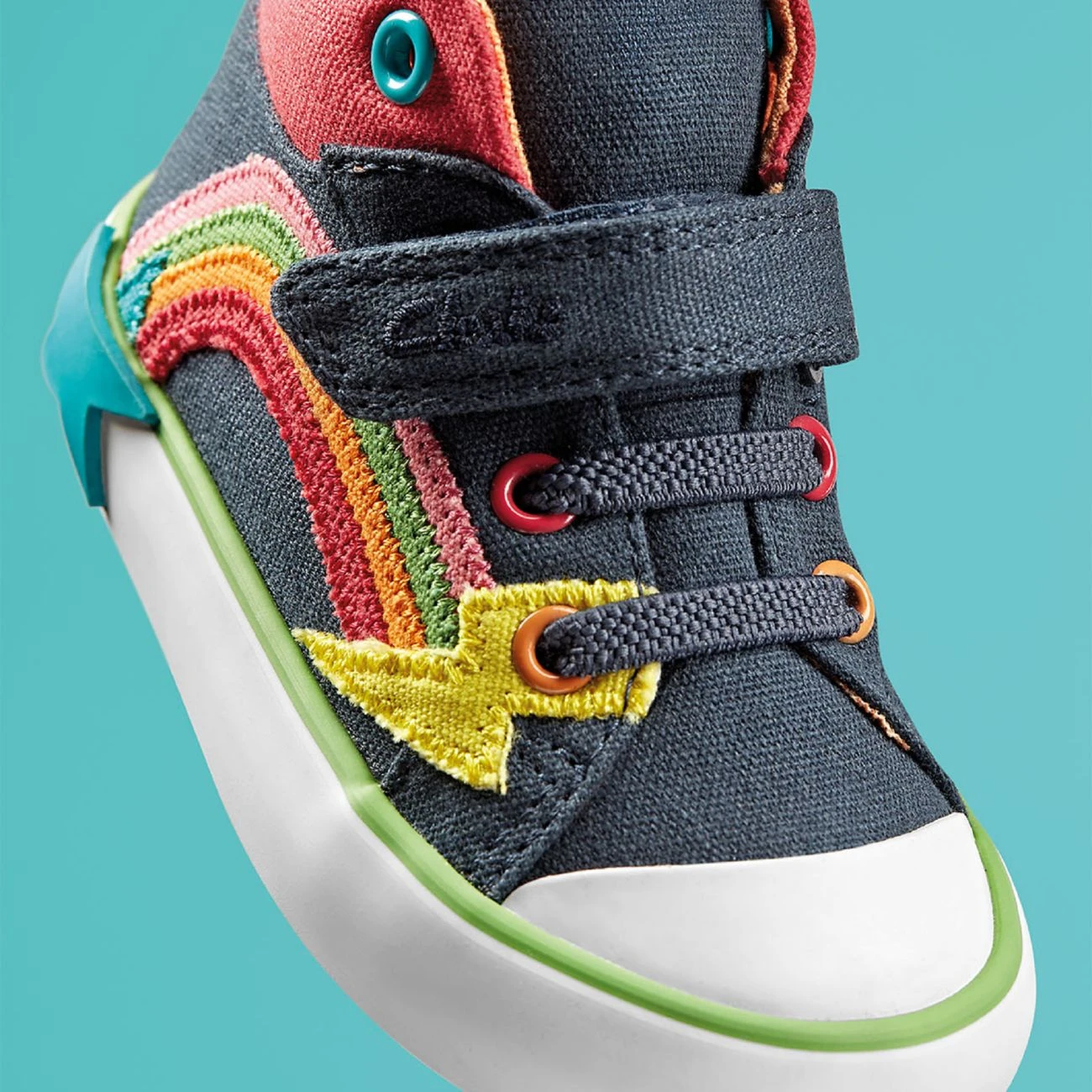 Clarks Foxing Tor Hi Toddler Navy Combination 4 Clarks Foxing Tor Hi Toddler Navy Combination - Image 2