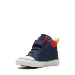Clarks Foxing Tor Hi Toddler Navy Combination 22 Clarks Foxing Tor Hi Toddler Navy Combination -Clarks Shoes Store 26173005 W 4