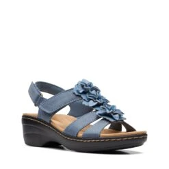 Clarks Merliah Sheryl Blue Interest -Clarks Shoes Store 26173174 W 2