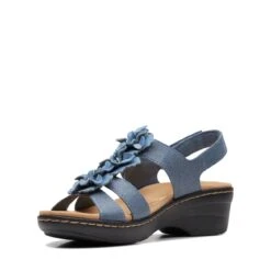Clarks Merliah Sheryl Blue Interest -Clarks Shoes Store 26173174 W 4