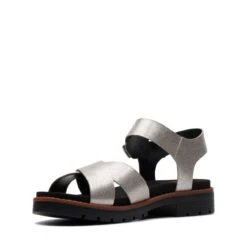 Clarks Orinoco Strap Silver Metallic -Clarks Shoes Store 26173529 W 4