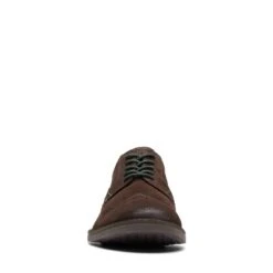 Clarks Atticus LT Limit Dark Brown Suede -Clarks Shoes Store 26173555 W 3