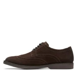Clarks Atticus LT Limit Dark Brown Suede -Clarks Shoes Store 26173555 W 5